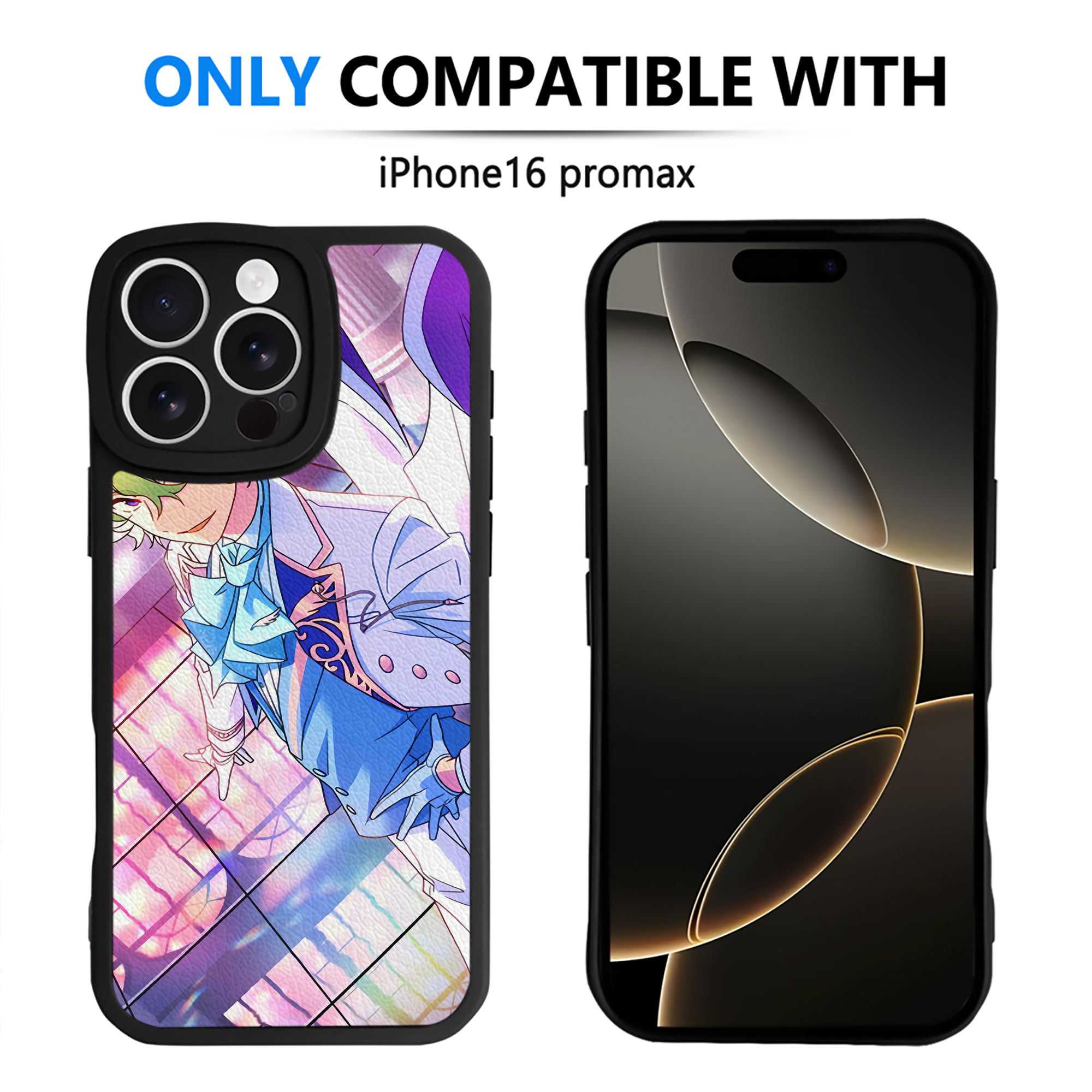 （画像用） あんさんぶるスターズ! Ensemble Stars 【iPhone 16シリーズ対応】シリコンスマホケース（レザー調） 材質：シリコン